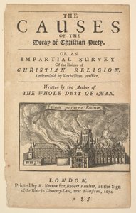 St. Pauls Burning, Lex ignea, 1671 veya sonrası. by Wenceslaus Hollar