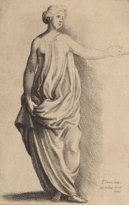 Ayakta Şekil. by Wenceslaus Hollar