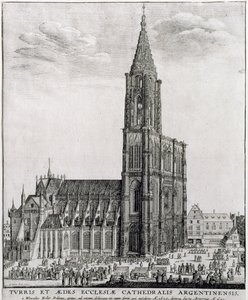 Strazburg Katedrali, 1645 by Wenceslaus Hollar