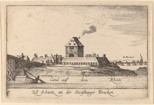 Strazburg: Toll House by Wenceslaus Hollar