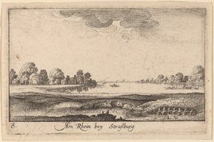 Strazburg: Toll House by Wenceslaus Hollar
