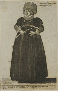Gelinlik Strasbourg Kadın by Wenceslaus Hollar