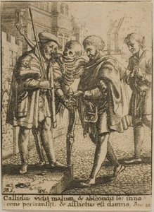 Avukat ve Ölüm by Wenceslaus Hollar
