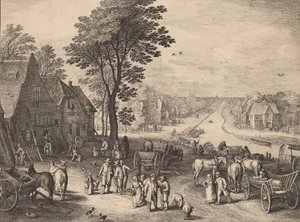 Kanal, 1650. by Wenceslaus Hollar
