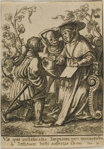 Kardinal ve Ölüm by Wenceslaus Hollar