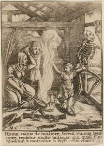 Çocuk ve Ölüm by Wenceslaus Hollar