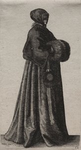Asaletten Taşra Kadınına İngiliz Kadınlarının Çeşitli Alışkanlıkları..., 1639. by Wenceslaus Hollar