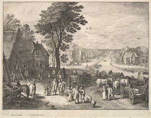 Düz Kanal, 1650. by Wenceslaus Hollar