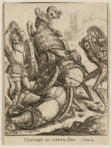 Arabacı ve Ölüm by Wenceslaus Hollar