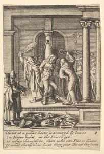 Kırbaçlama, 1625-77. by Wenceslaus Hollar