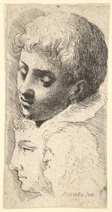 Üç kafa, 1645. by Wenceslaus Hollar