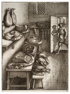 Kasaba ve ülke faresi by Wenceslaus Hollar