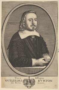 Vera Effigies Guilielmi Burton L.L. Bakalorya, 1657-58. by Wenceslaus Hollar