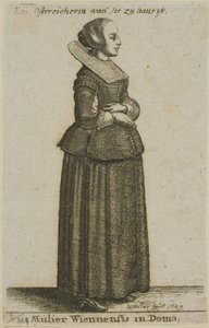 Viyanalı Kadın by Wenceslaus Hollar