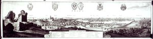 Prag manzarası, 1649 by Wenceslaus Hollar