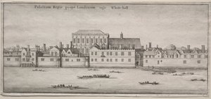 Londra Manzaraları: Nehirden Whitehall by Wenceslaus Hollar