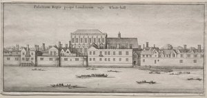 Londra Manzaraları: Nehirden Whitehall. by Wenceslaus Hollar