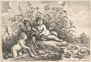 Su Dört Element, ca. 1647. by Wenceslaus Hollar