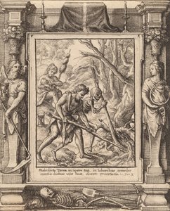 Adam Delved, 1651. by Wenceslaus Hollar