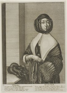 Kış by Wenceslaus Hollar