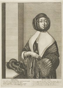 Kış mevsimi by Wenceslaus Hollar