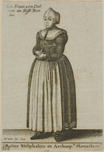 Vestfalya Kadını by Wenceslaus Hollar
