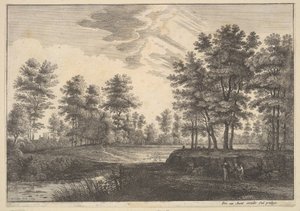 Ormanlık Peyzaj, 1644. by Wenceslaus Hollar