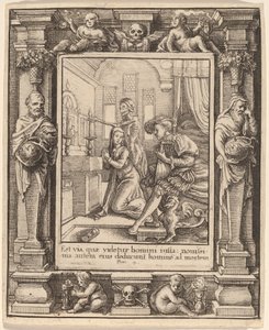 Rahibe by Wenceslaus Hollar after Hans Holbein the Younger after Abraham van Diepenbeeck
