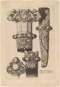 Bir Hançer ve Kın için Süsleme by Wenceslaus Hollar after Hans Holbein the Younger