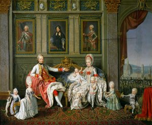 Leopold I, Toskana Büyük Dükü, karısı Maria Luisa ve çocukları, 1773 by Werlin