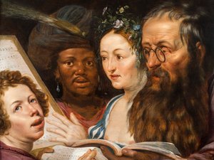 Bir Müzik Alegorisi, 1625 by Werner Jacobsz van den Valckert