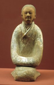 Topuklarının Üzerinde Oturan Kadın, MÖ 206 - MS by Western Han Dynasty Chinese School