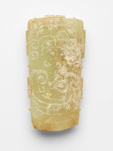 Bir ejderha şeklinde kolye (pei) by Western Zhou Dynasty Chinese School