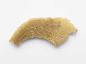 Kuş şeklinde kolye, bir çift, M.Ö.1050-c.950 (yeşim, nefrit) by Western Zhou Dynasty Chinese School