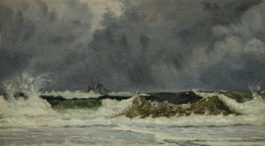 Sert Hava - Jutland Sahili, 1884. by Whitworth Wallis