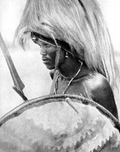Bir Masai savaşçısı, Afrika, 1936.