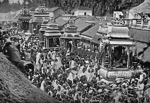 Bir Hindu dini alayı, Madras, 1902 by Wiele and Klein