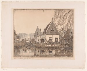 Güzel kilit (nesnedeki orijinal başlık) by Wijnand Otto Jan Nieuwenkamp (signed by artist)