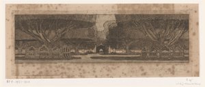 Jogyakarta'daki padişah sarayının bahçesindeki waringin ağaçları Padişahın sarayında (orijinal adı) by Wijnand Otto Jan Nieuwenkamp (signed by artist)