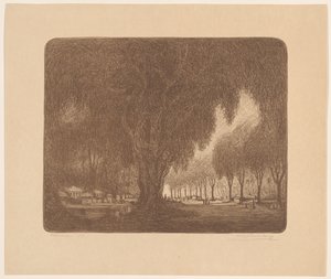 Weltevreden (nesne üzerindeki orijinal başlık) by Wijnand Otto Jan Nieuwenkamp (signed by artist)