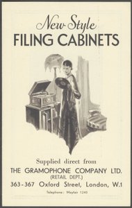The Gramophone Company Dosya Dolapları, 1920