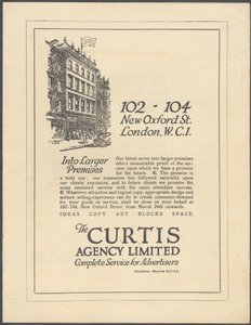 Curtis Reklam Ajansı, 1920