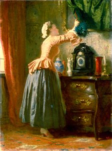 Bir Hizmetçi, 19. yüzyıl. by Wilhelm Amberg