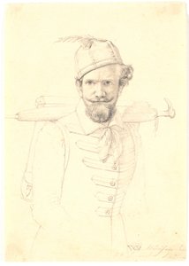 Tornyster ile otoportre by Wilhelm Bendz