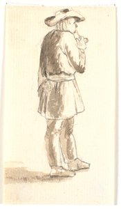 Ayakta pipo içen adam by Wilhelm Bendz