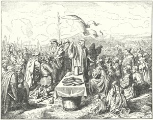 Açık havada Komünyon alan Taboritler by Wilhelm Camphausen