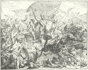 Çek general ve Hussite lideri Jan Zizka savaşta by Wilhelm Camphausen