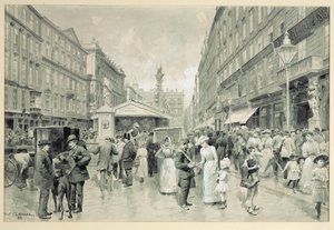 Graben, Viyana şehir merkezindeki merkezi meydan ... by Wilhelm Gause