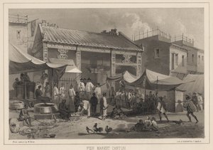 Balık Pazarı Kantonu, 1855 by Wilhelm Joseph Heine