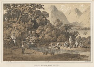 Kanaka Köyü Bonin Adaları, 1855